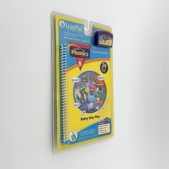 LeapPad Phonics Lesson 8 Vowel Combo Book and Cartridge - Preschool to Grade 2 - Picture 2 of 6